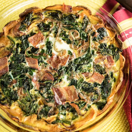Sweet Potato & Spinach Quiche