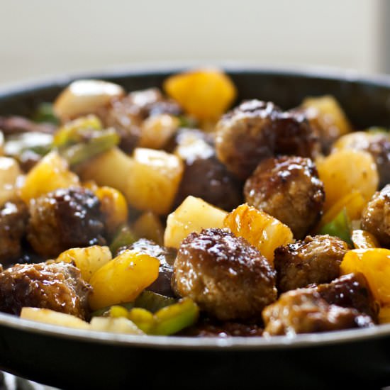 Sweet and Sour Cocktail Meatballs