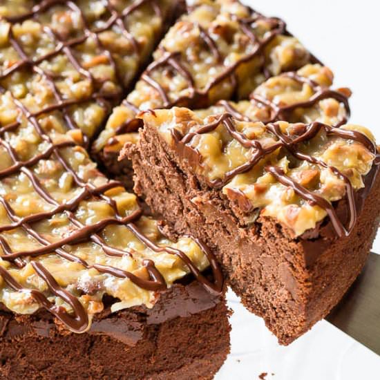 German Chocolate Cheesecake