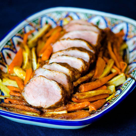 Date and Tamarind Pork Tenderloin