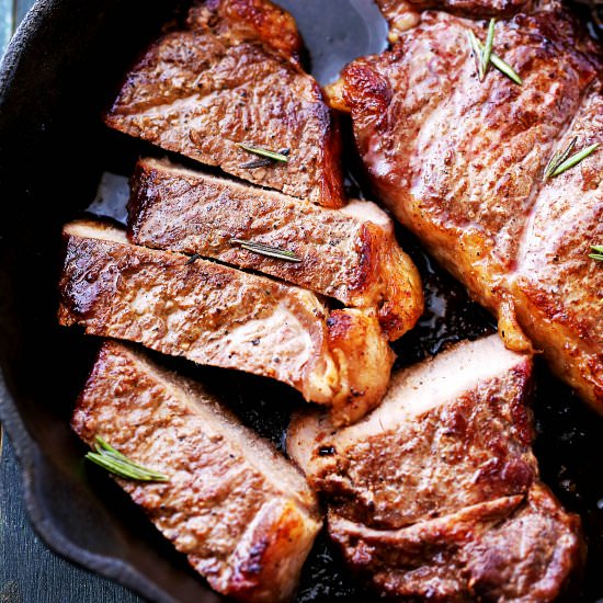 Oven Grilled Steak