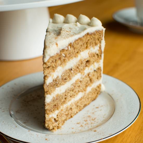 Apple Layer Cake w/ Chai Buttercream