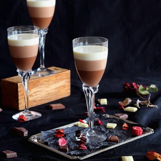 Three Chocolate Mousse Cake
