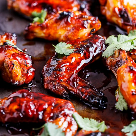 Sriracha Honey Chicken Wings