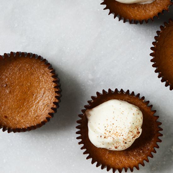 Individual Pumpkin Cheesecakes
