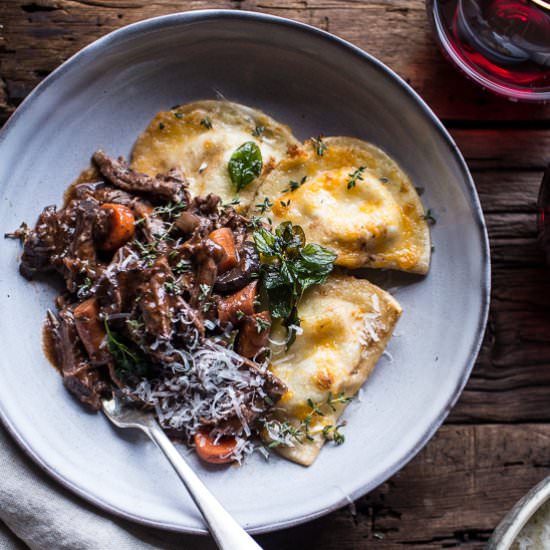 Crockpot Braised Red Wine Short Ribs
