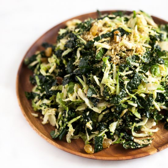 Brussels Sprout & Kale Salad