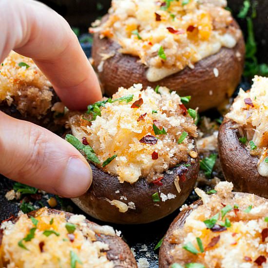 Crab Stuffed Mushrooms