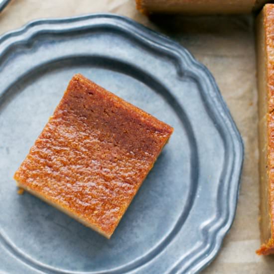 Pumpkin Spice Magic Custard Cake
