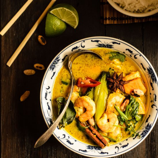 Prawn And Sweet Potato Massaman Curry