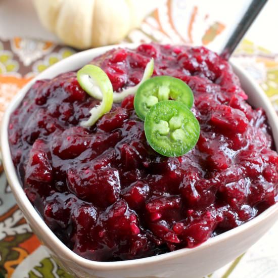 Lime & Jalapeno Cranberry Sauce