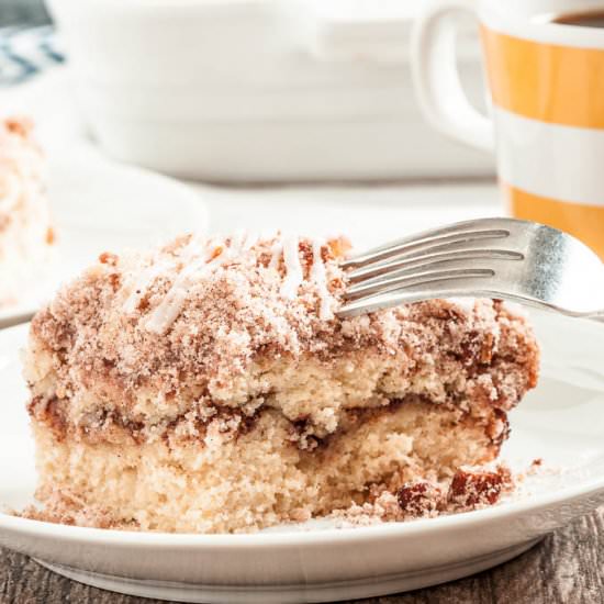 Cinnamon Streusel Coffee Cake