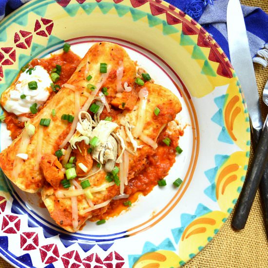 Turkey and Sweet Potato Enchiladas