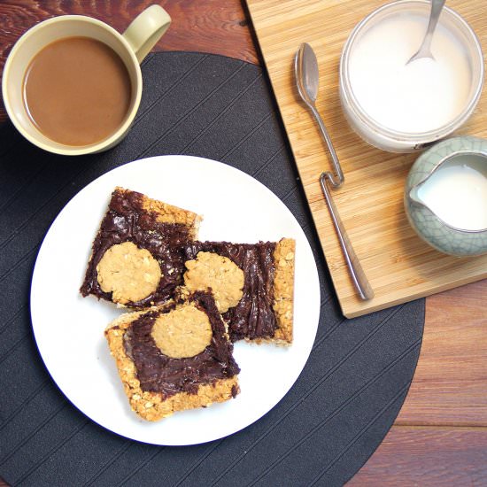 Salted Oat Fudge Bar