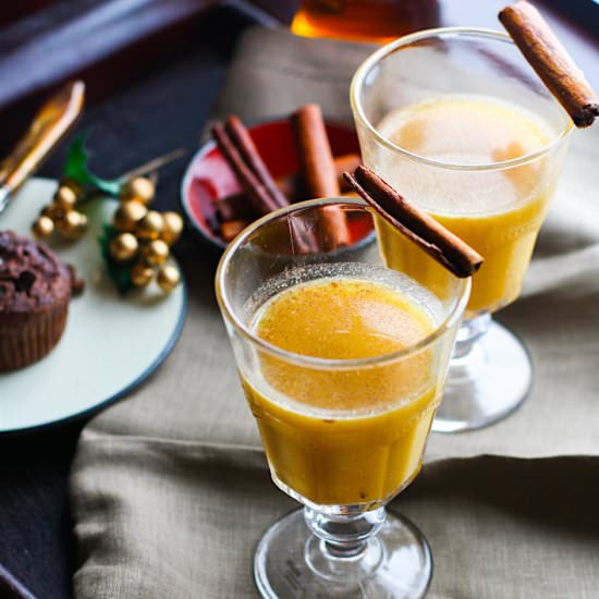 Spiced Pineapple Rum Hot Toddy