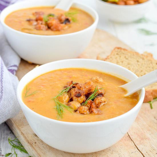 Lentil and coconut milk soup