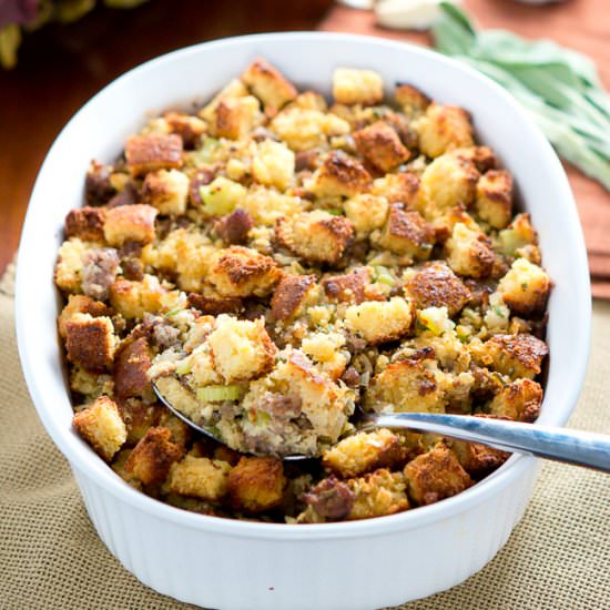 Cornbread and Sausage Stuffing