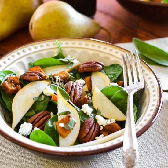 Pear-Butternut Squash Fall Salad