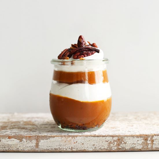 Vegan Pumpkin Pie Parfaits