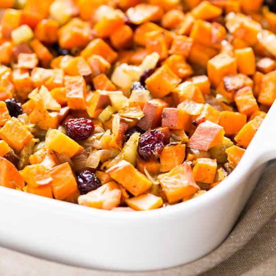Cranberry Sweet Potato Stuffing