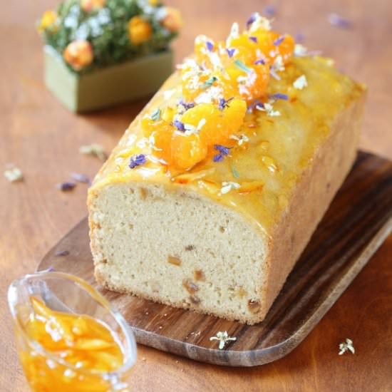 Walnut Cake with Tangerines