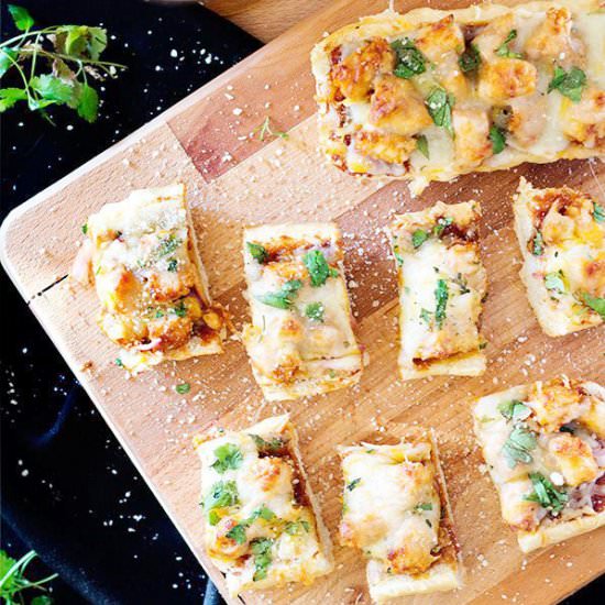 BBQ Chicken French Bread Pizzas