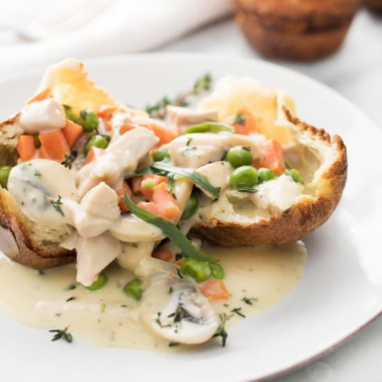 Turkey Pot Pie Popover