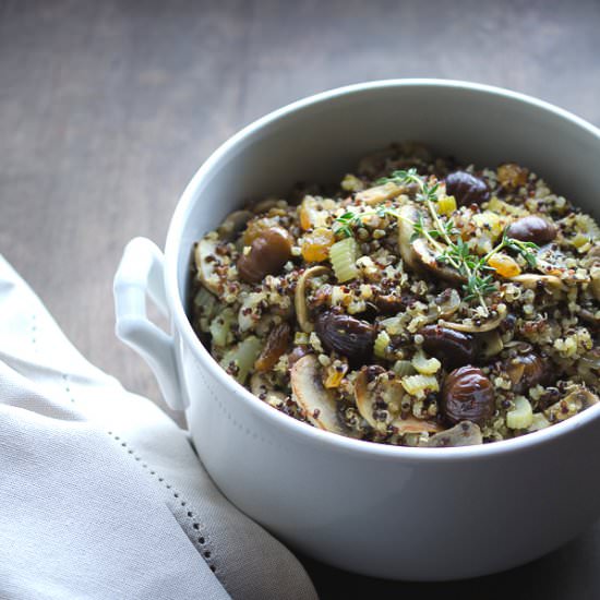 Quinoa and Chestnut Stuffing