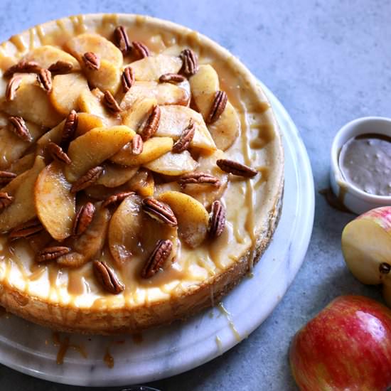 Caramel-Apple Pecan Cheesecake