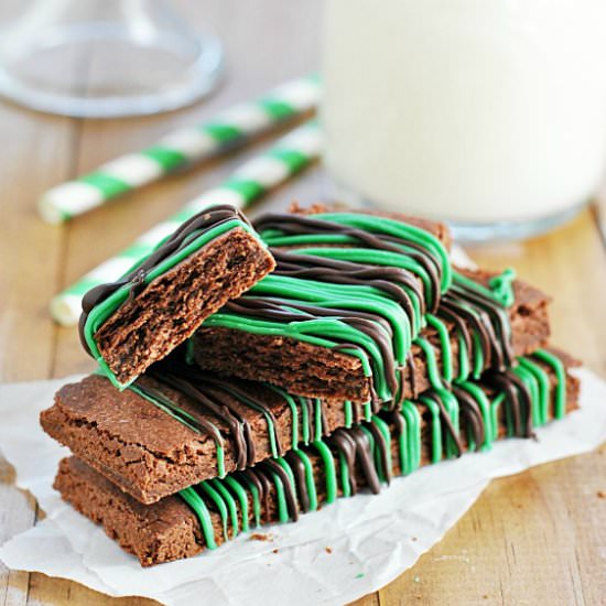 Thin Mint Shortbread