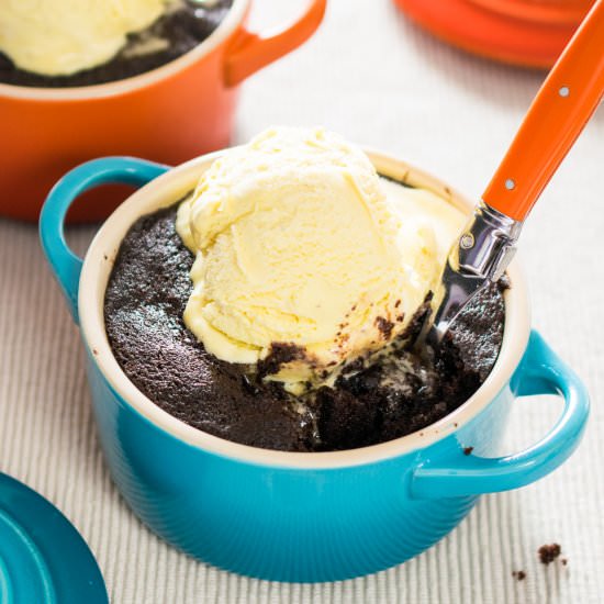 Brownie Pear Pots