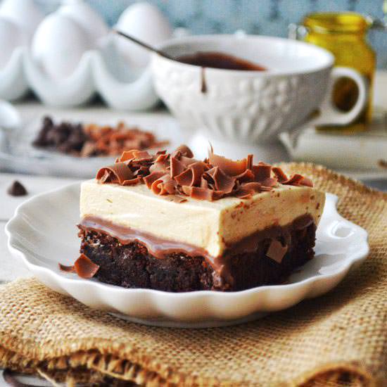 Chocolate Poke Cake Cheesecake