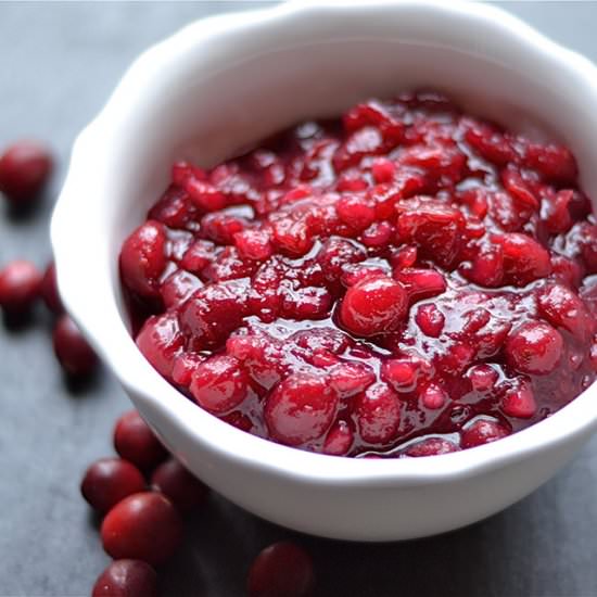 Slow Cooker Cranberry Sauce