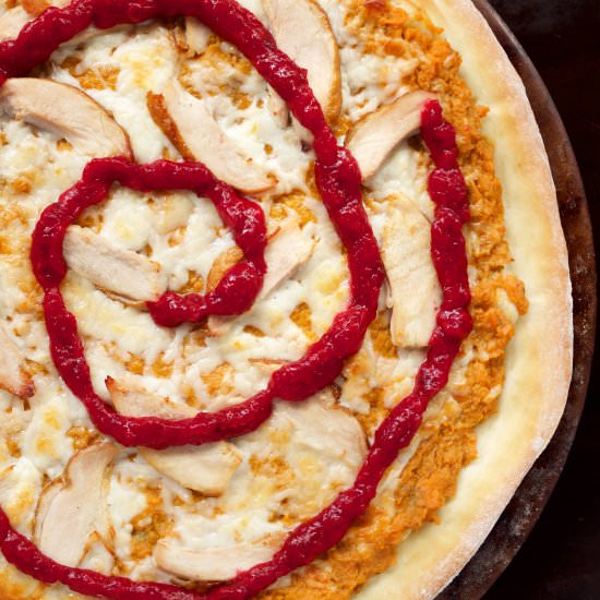 Thanksgiving Leftovers Pizza