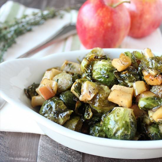 Maple Roasted Brussels Sprouts