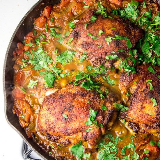 Tomato, Ginger, and Chicken Stew