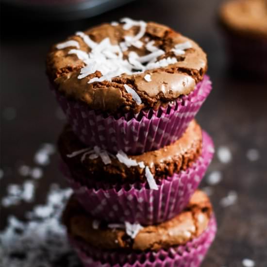 Mini Coconut Brownies