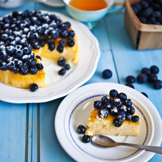 3 Ingredient Blueberry Cheesecake
