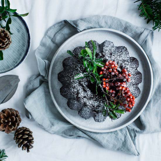 Chocolate Bundt Cake with Rosemary