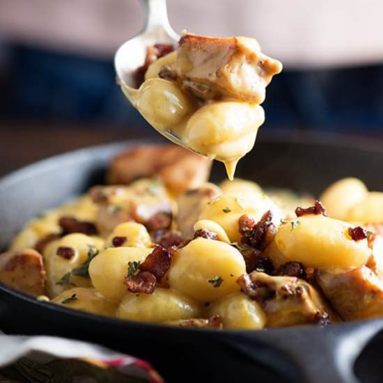 Cheesy Gnocchi With Smoked Pork