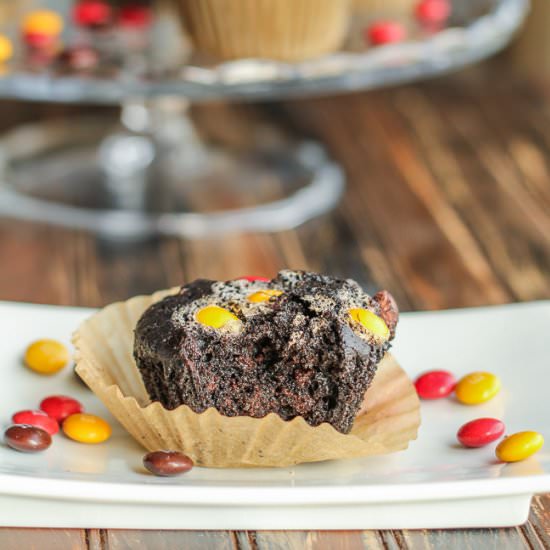 Triple Dark Chocolate Muffins