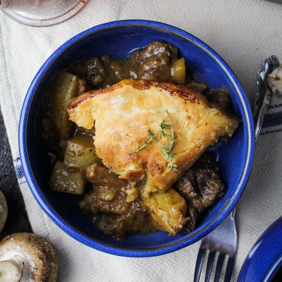 Beef, Mushroom, and Ale Pot Pie