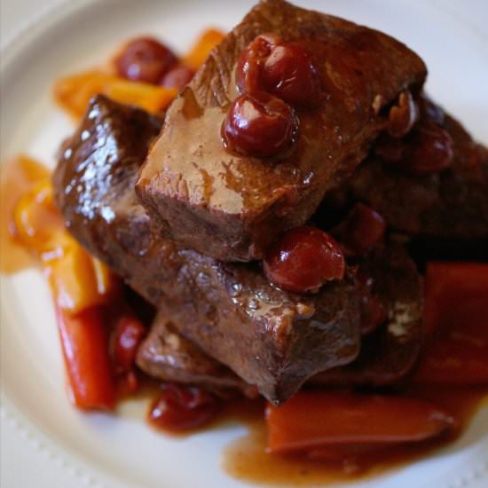Cherry Pie Beef Ribs