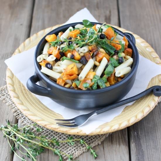Butternut Squash & Spinach Pasta