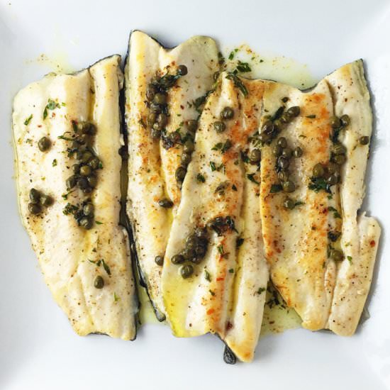 Trout with Capers, Orange, Butter