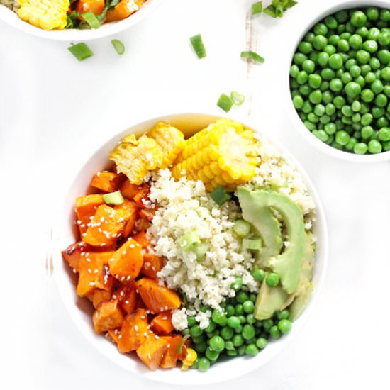 Sweet & Sour Cauliflower Rice Bowls