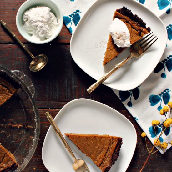 Gingersnap Pumpkin Pie