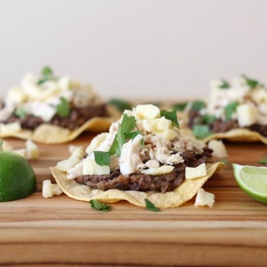 Chicken & Black Bean Tostadas