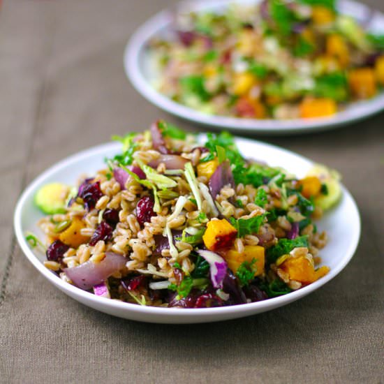 Farro Salad with Butternut Squash