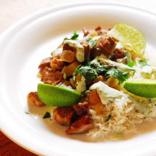 Pork Stew with Apples and Lime